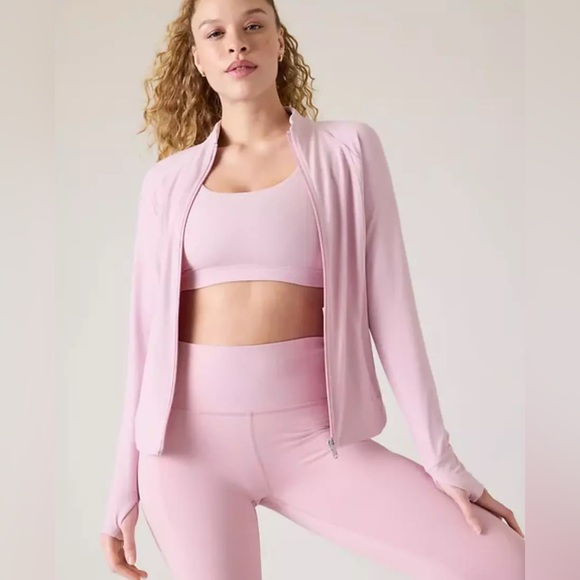 NWT Athleta Salutation Begonia Pink Jacket Size 1X - Picture 4 of 8